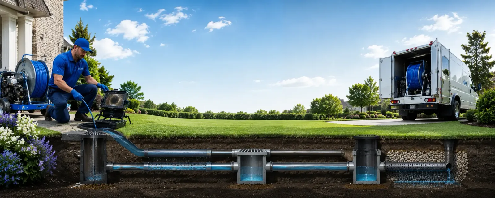 Outdoor drain cleaning information for Woodstock, VA